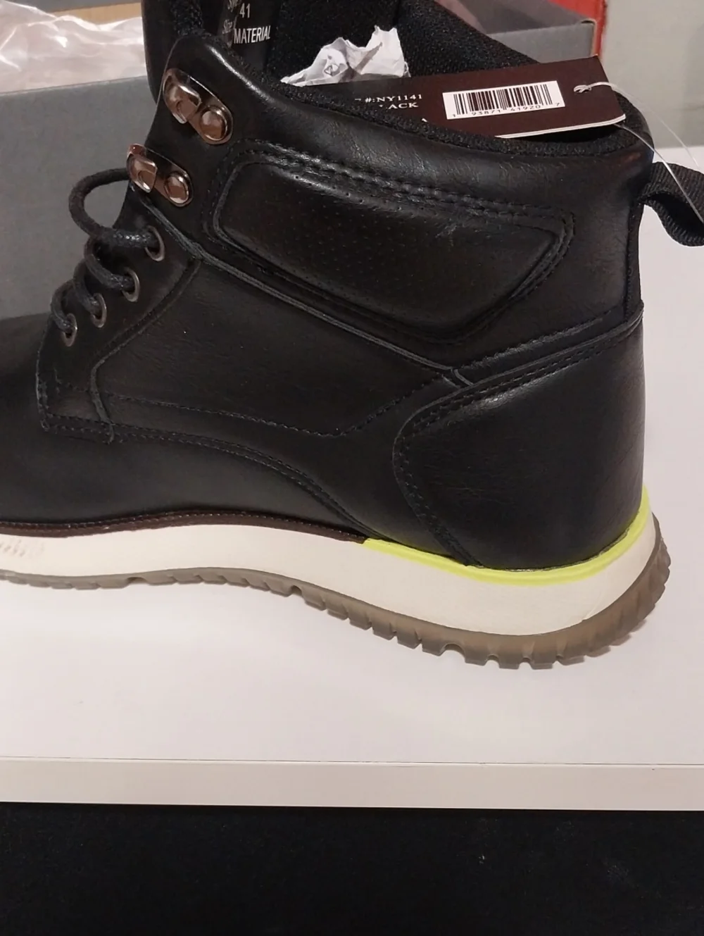 Men's Black High-Top Casual Boot